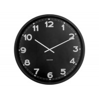 Nástenné hodiny New Classic Karlsson KA5848, čierna 60cm 